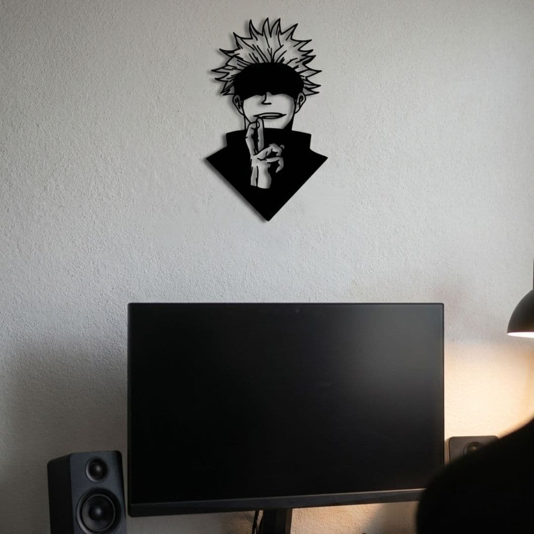 Quadro Decorativo De Parede Feiticeiro Anime Silhueta — foto 2