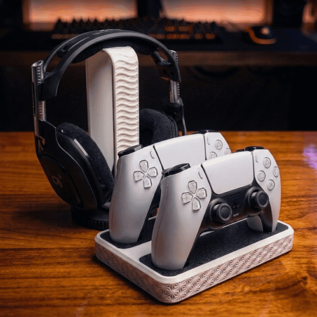 Kit Suporte de Headset Universal e Controle de Videogame