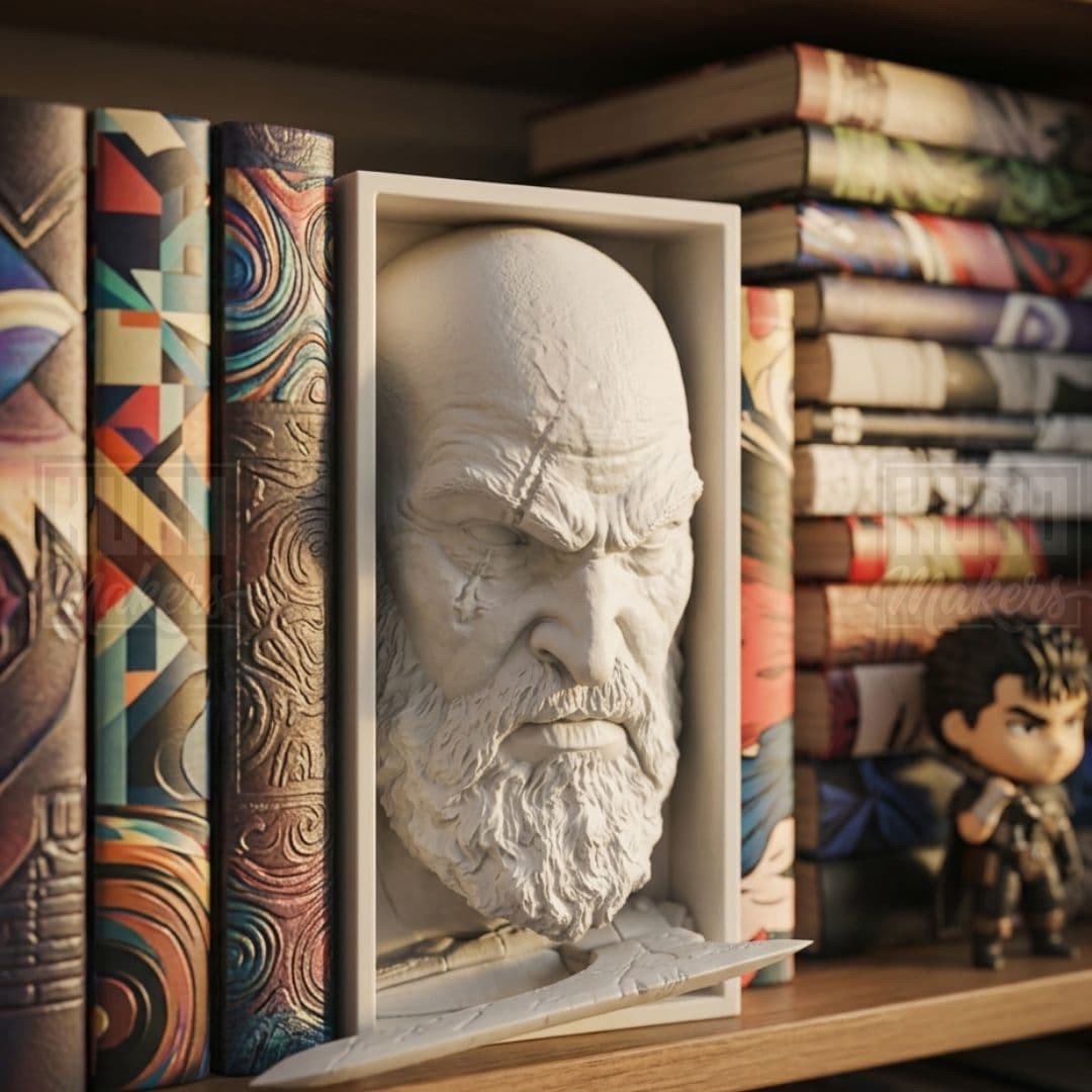 Book Nook Guerreiro Espartano Suporte Livros Estante Decorativo — foto 2